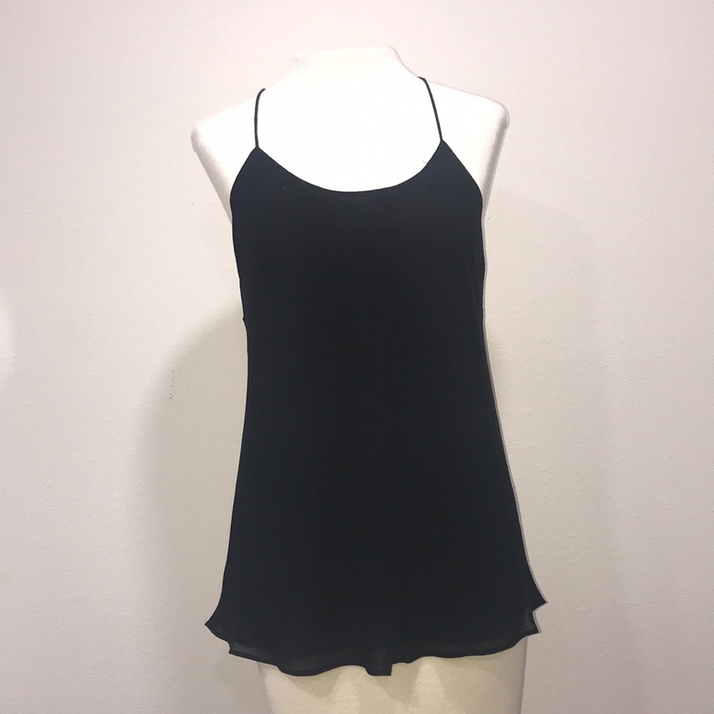Flowy black tank